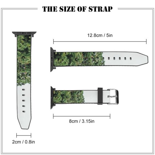yanfind Watch Strap for Apple Watch United Hilo Plant Creative Minimalist Aloha Pictures Outdoors Jungle Tree Garden Compatible with iWatch Series 5 4 3 2 1