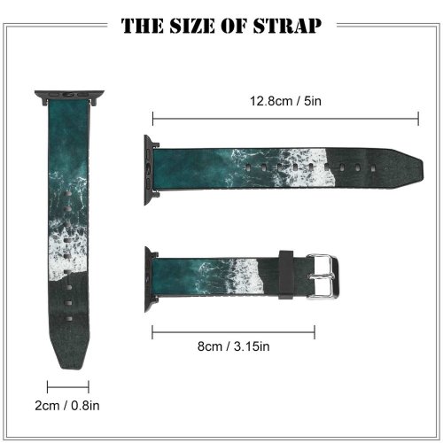 yanfind Watch Strap for Apple Watch Daria Shevtsova Beach Aerial Seashore Ocean Compatible with iWatch Series 5 4 3 2 1
