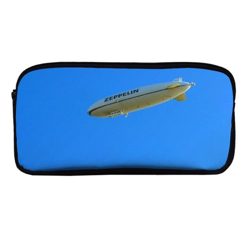 yanfind Pencil Case YHO Luftschiff Images Blimp Дирижабль Friedrichshafen Zeppelin Небо Public Airship Aircraft Pictures Transportation Zipper Pens Pouch Bag for Student Office School