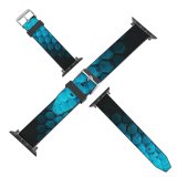 yanfind Watch Strap for Apple Watch Dante Metaphor Abstract Hexagons Patterns Cyan Blocks Compatible with iWatch Series 5 4 3 2 1