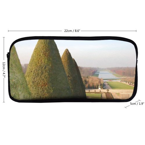 yanfind Pencil Case YHO Royalty Winter Dauphin Heritage Marie Landscape Plant Sunlight Palace Monolith Rock Monument Zipper Pens Pouch Bag for Student Office School
