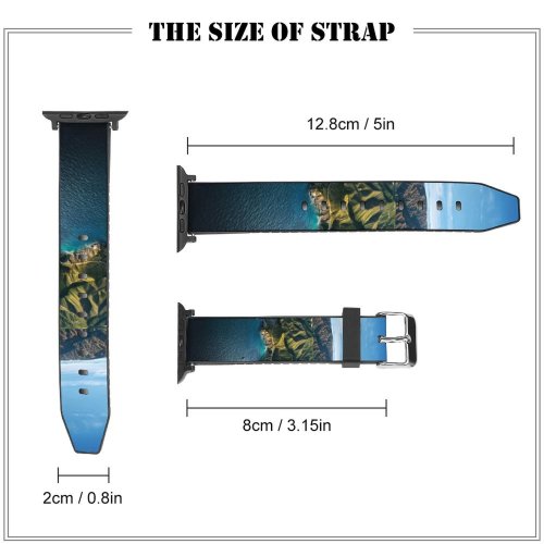 yanfind Watch Strap for Apple Watch Big Sur Mountains Daylight Sky MacOS California Compatible with iWatch Series 5 4 3 2 1