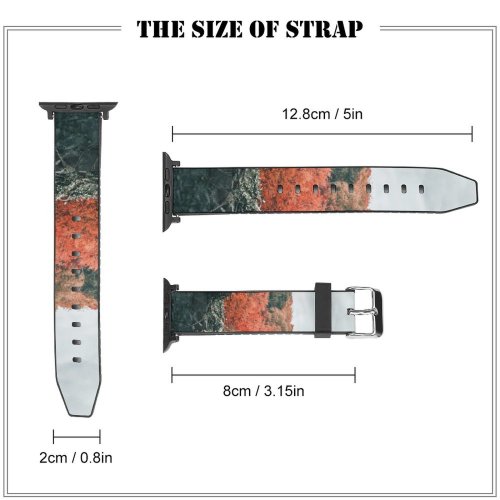 yanfind Watch Strap for Apple Watch Abies Flower Wallpapers Images Free Plant Pictures Fir Maple Tree Leaf Compatible with iWatch Series 5 4 3 2 1