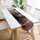 Yanfind Table Runner Young Pet Friendship Funny Kitten Portrait Curiosity Cute Little Cat Eye Siamese Everyday Dining Wedding Party Holiday Home Decor