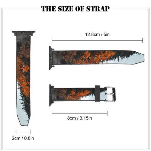 yanfind Watch Strap for Apple Watch Abies Plant Pictures Trend Tree Ornament Fir Instagram Free Dark Love Compatible with iWatch Series 5 4 3 2 1