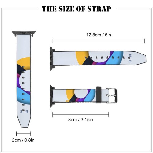 yanfind Watch Strap for Apple Watch Celebrations Year Happy Colorful Compatible with iWatch Series 5 4 3 2 1