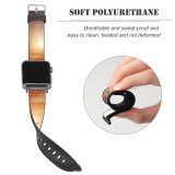 yanfind Watch Strap for Apple Watch Johannes Plenio Forest Road Foggy Autumn Fall Morning Light Compatible with iWatch Series 5 4 3 2 1