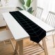 Yanfind Table Runner Abstract Dark Grid Neon Squares Everyday Dining Wedding Party Holiday Home Decor