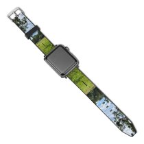 yanfind Watch Strap for Apple Watch Rural Countryside Domain Pasture Farm Grassland Outdoors Ranch Nederland Rijsbergen Public Compatible with iWatch Series 5 4 3 2 1