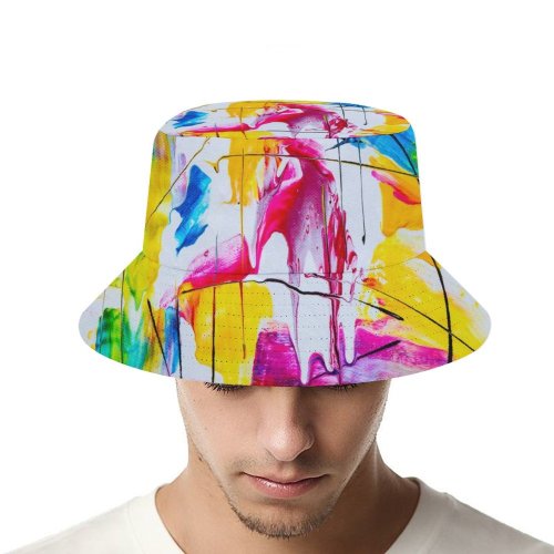 yanfind Adult Fisherman's Hat Images Acrylic HQ Texture Expressionism Wallpapers Canvas Stock Free Modern Art Vibrant Fishing Fisherman Cap Travel Beach Sun protection