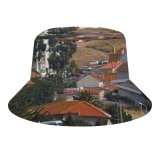 yanfind Adult Fisherman's Hat Town Cars Settlement Home Area Residential City Village Buildings City Houses Cityscape Fishing Fisherman Cap Travel Beach Sun protection