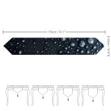 Yanfind Table Runner Dark Droplets Frozen Tarmac Rain Drops Bubbles Everyday Dining Wedding Party Holiday Home Decor