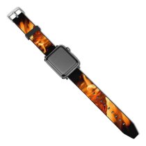 yanfind Watch Strap for Apple Watch Wallpapers Bonfire Hot Fire Burn Flame Mount Creative Images Gilboa Dark Compatible with iWatch Series 5 4 3 2 1