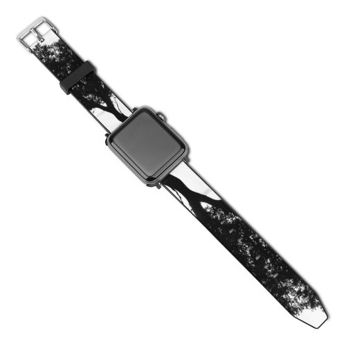yanfind Watch Strap for Apple Watch Tree Field Landscape Sky Clouds Leafs Leaf Wood Plant Spain Silhouette Soria Compatible with iWatch Series 5 4 3 2 1