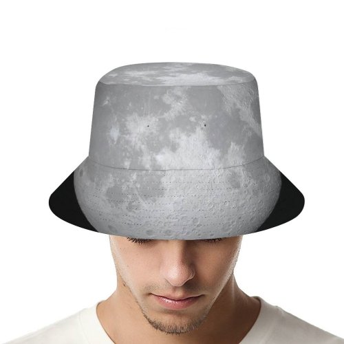yanfind Adult Fisherman's Hat Space Black Dark Moon IOS Fishing Fisherman Cap Travel Beach Sun protection