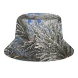 yanfind Adult Fisherman's Hat Winter Frost Freeze Sky Sugar Spruce Branches Woody Plant Cone Branch Needles Fishing Fisherman Cap Travel Beach Sun protection