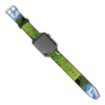 yanfind Watch Strap for Apple Watch Rural Countryside Plant Farm Pictures Grassland Outdoors Stock Tree Free Field Compatible with iWatch Series 5 4 3 2 1