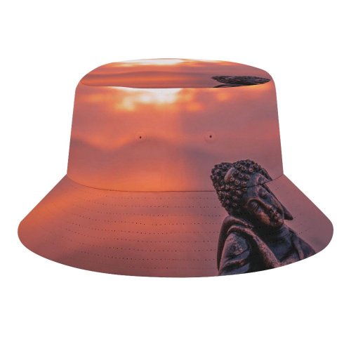 yanfind Adult Fisherman's Hat Cute Statue Sunset Fishing Fisherman Cap Travel Beach Sun protection