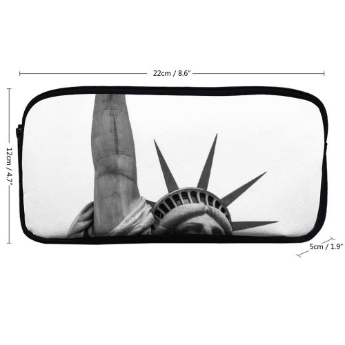 yanfind Pencil Case YHO Images Building HQ Public Lady Wallpapers Architecture States York Monument America Art Zipper Pens Pouch Bag for Student Office School