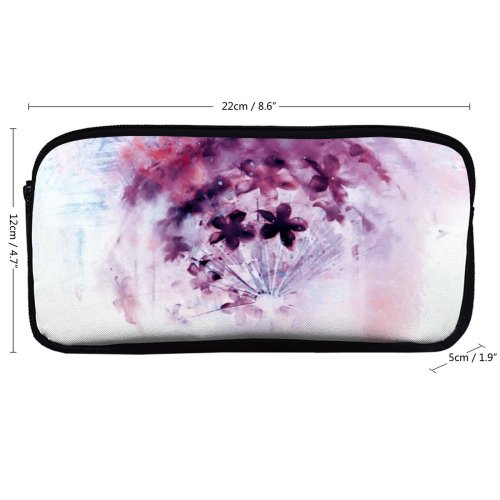 yanfind Pencil Case YHO Inverse Images Graphics Floral Petal Expressionism Wallpapers Plant Energy Tale Art Fine Zipper Pens Pouch Bag for Student Office School