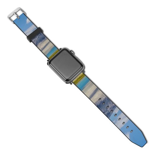 yanfind Watch Strap for Apple Watch Scenery Sand Ground Travel Outdoors Wallpapers Land Tajikistan Creative Images Countryside Compatible with iWatch Series 5 4 3 2 1