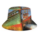 yanfind Adult Fisherman's Hat Wreckage Vehicle Vessel Ship Coast Cloud Boat Scotland Sailing Derelict Sky Ship Fishing Fisherman Cap Travel Beach Sun protection