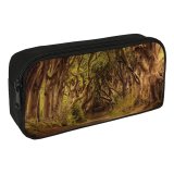 yanfind Pencil Case YHO Dorothe Avenue Trees Woods Forest Path Road Landscape Sunlight Atmospheric Zipper Pens Pouch Bag for Student Office School