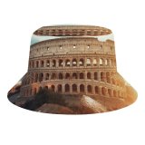 yanfind Adult Fisherman's Hat Colosseum Amphitheater Historical Structure Rome Ancient Architecture Italy Fishing Fisherman Cap Travel Beach Sun protection