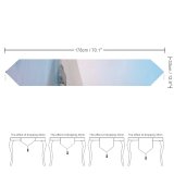 Yanfind Table Runner Desert Lake Clear Sky Ice Microsoft Go Everyday Dining Wedding Party Holiday Home Decor