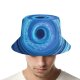 yanfind Adult Fisherman's Hat Nour Almasri Abstract Spiral Circles Experiment Render Fishing Fisherman Cap Travel Beach Sun protection