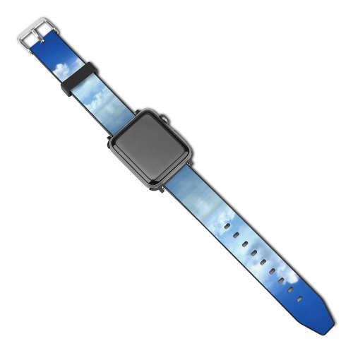 yanfind Watch Strap for Apple Watch Outdoors Getaway Vacation Sky Clouds Light  Sea Ocean Tropical West Key Compatible with iWatch Series 5 4 3 2 1