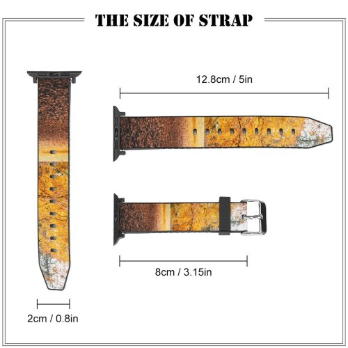 yanfind Watch Strap for Apple Watch Creative Images Trunk Plant Pictures Maple Tree Commons Compatible with iWatch Series 5 4 3 2 1