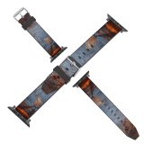 yanfind Watch Strap for Apple Watch Landscape Leaf Plant Woodland Forest Creative  Pictures Outdoors Grey Snow Compatible with iWatch Series 5 4 3 2 1
