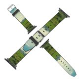 yanfind Watch Strap for Apple Watch Countryside Creative Badung Grassland Outdoors Bali Abiansemal Field Kabupaten Paddy Images Compatible with iWatch Series 5 4 3 2 1