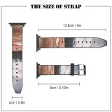 yanfind Watch Strap for Apple Watch Abies Scenery Range Tree  Plant Fir Free Ground Basin Compatible with iWatch Series 5 4 3 2 1