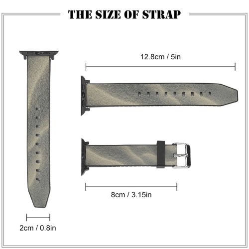 yanfind Watch Strap for Apple Watch Textura Beach Duna Sand Natural Dune Erg Landscape Aeolian  Geology Sea Compatible with iWatch Series 5 4 3 2 1