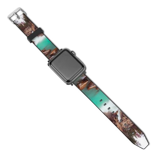 yanfind Watch Strap for Apple Watch Joshua Woroniecki River  Cliffs Trees Rocks Compatible with iWatch Series 5 4 3 2 1