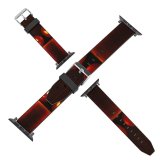 yanfind Watch Strap for Apple Watch Pumpkin Halloween Scary O' Lantern Calabaza Trick Treat Still  Fruit Carving Compatible with iWatch Series 5 4 3 2 1