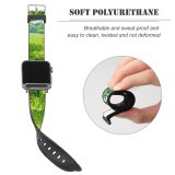 yanfind Watch Strap for Apple Watch Tree Trees Field Summer Love Memories Time Forest Forests Greenfield Poland Compatible with iWatch Series 5 4 3 2 1