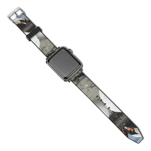 yanfind Watch Strap for Apple Watch Swans Birds Love Beach Ireland Bird  Vertebrate Beak Ducks Geese Waterfowl Compatible with iWatch Series 5 4 3 2 1