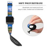 yanfind Watch Strap for Apple Watch Tetons Snake River Sky Wyoming Summer Mountains Peaceful Mountainous Landforms  Natural Compatible with iWatch Series 5 4 3 2 1