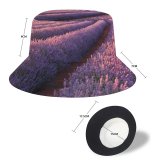 yanfind Adult Fisherman's Hat Destin Sparks Lavender Fields Lavender Flowers Sunrise Mountains Landscape Flower Garden Purple Fishing Fisherman Cap Travel Beach Sun protection