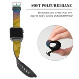 yanfind Watch Strap for Apple Watch Sad Mystic Dèco Experimental Outer Creative Poem Pictures Abstract Free Visual Compatible with iWatch Series 5 4 3 2 1