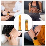 yanfind Watch Strap for Apple Watch Texture Abstract Abstraction Light Heat Amber Flame Fire Compatible with iWatch Series 5 4 3 2 1