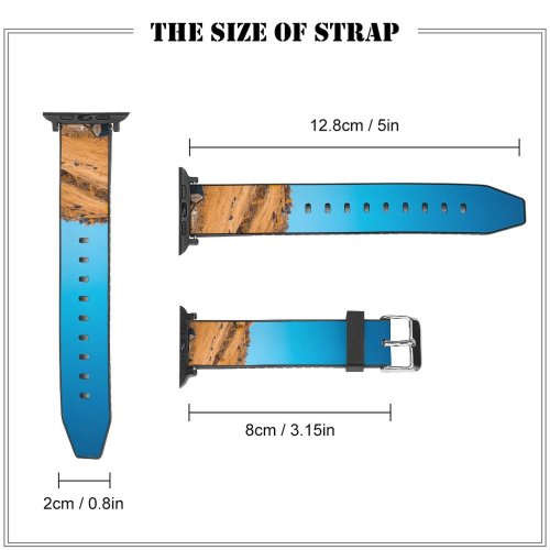 yanfind Watch Strap for Apple Watch Cliff Landscape Autumn Clear Sky Compatible with iWatch Series 5 4 3 2 1