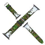 yanfind Watch Strap for Apple Watch Plants Bushes Garden Japanese Reflection Vegetation Pond Natural Landscape Botanical Botany Tree Compatible with iWatch Series 5 4 3 2 1