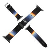 yanfind Watch Strap for Apple Watch Sunrise Plane Airplane Aeroplane  Wing Clouds Mediterranean Africa Europe over Compatible with iWatch Series 5 4 3 2 1
