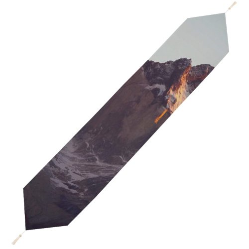 Yanfind Table Runner Landscape Peak National Del Pictures Outdoors Grey Free Range Volcano Park Everyday Dining Wedding Party Holiday Home Decor