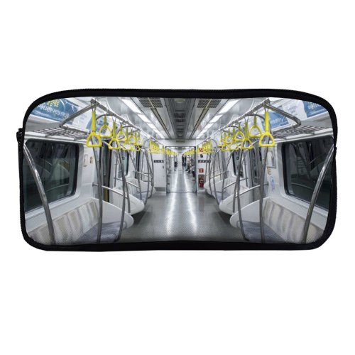 yanfind Pencil Case YHO Terminal Images Train Station Quiet Empty  Urban Free Subway Pictures Street Zipper Pens Pouch Bag for Student Office School