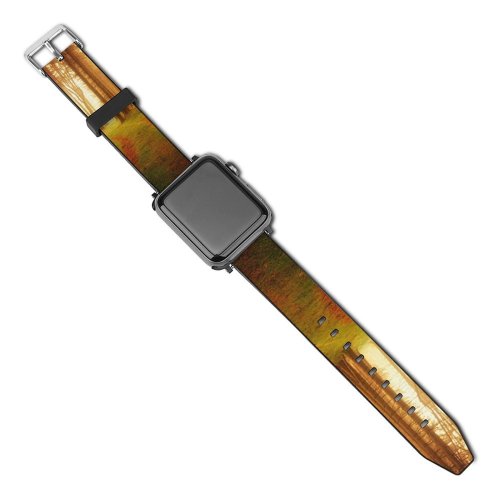 yanfind Watch Strap for Apple Watch Johannes Plenio Foreign Path Sunlight  Woods Compatible with iWatch Series 5 4 3 2 1